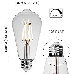 Basics Hardware LED Edison Light Bulbs - Dimmable