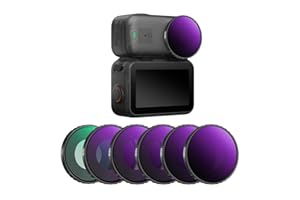K&F CONCEPT ND CPL Filter Set Compatible with DJI Osmo Nano Vlogging Camera, 6 Pack ND8 ND16 ND32 ND64 ND256 CPL Neutral Dens