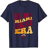 NBA in My Miami Heat Era Retro Wave Logo T-Shirt