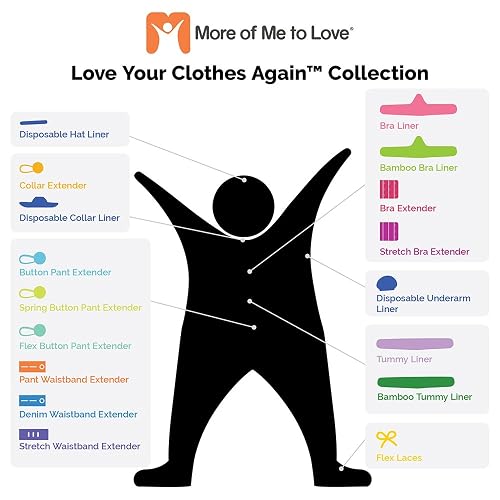 More Of Me To Love Bra Liners 3-Pack - Viscose & Cotton Blend, Sweat Absorbing, For Under Bra Comfort (White, Medium)