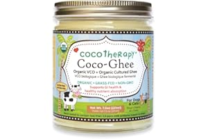 CocoTherapy Coco-Ghee Organic Virgin Coconut Oil and Organic Cultured Ghee, 7.5oz