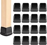 24 PCS Square Silicone Chair Leg Floor Protectors