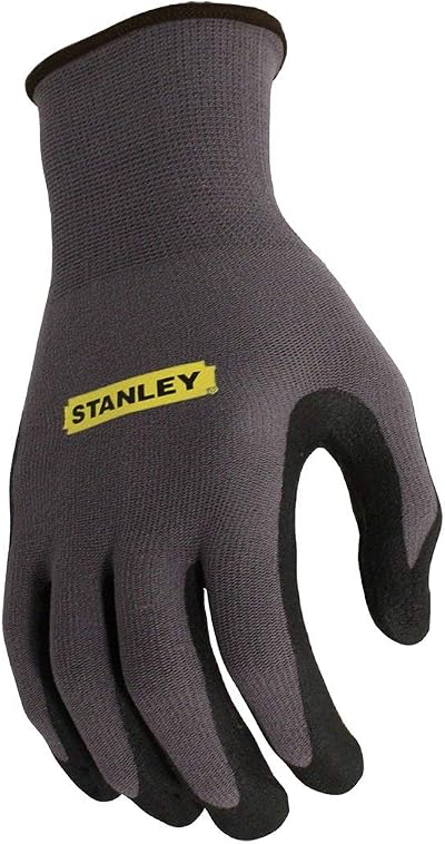 STANLEY Men's Gripper Gloves Large One Pair Safety Work Glove