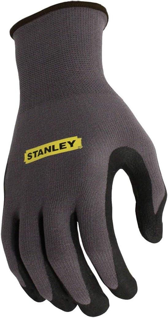 STANLEY Men's Gripper Gloves Large One Pair Safety Work Glove