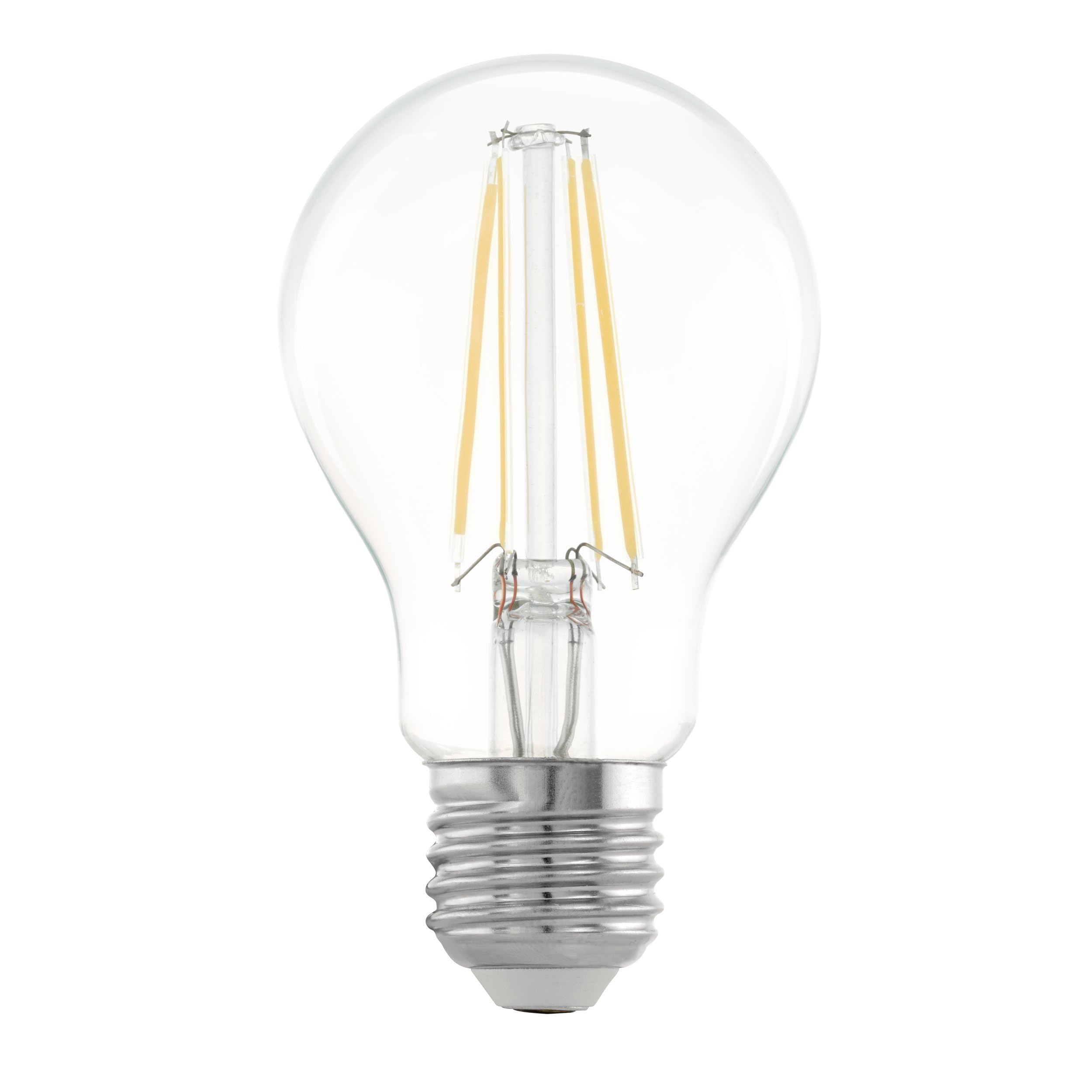Eglo E27 LED, 3 Step dimmable Vintage Filament Light Bulb, Edison lamp for Retro Lighting, 7 watt (Equivalent to 60 watt), 806 Lumen, Warm White Glow, 2700 Kelvin, ร 2.4" โ image 1