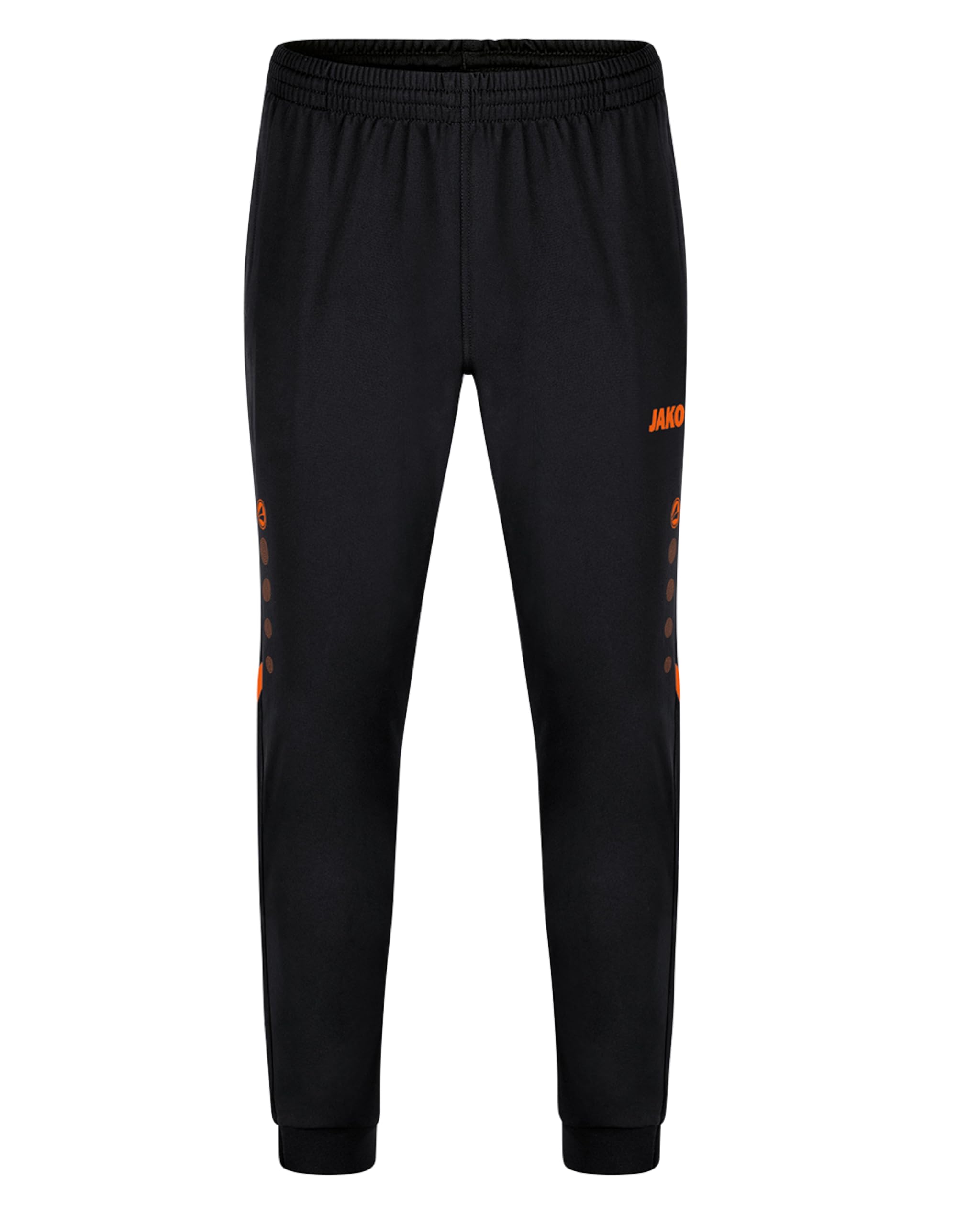 JAKO Challenge Women's Polyester Trousers Black/Neon Orange