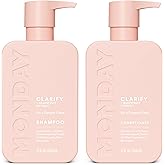 MONDAY HAIRCARE Clarify Shampoo and Conditioner Set 12 oz for Oily Hair Made with Grapefruit Extract, Coconut Oil, Shea Butter, Vitamin E and Pro-Vitamin B5