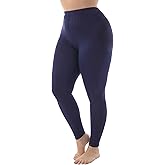 ZERDOCEAN Women's Plus Size Stretchy Soft Lightweight Full Length Leggings