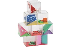 Merangue Mini Mind Brain Teasers Puzzles, 8 Pieces, for Adults, Boys and Girls (8082-3002-00-000) , Brown