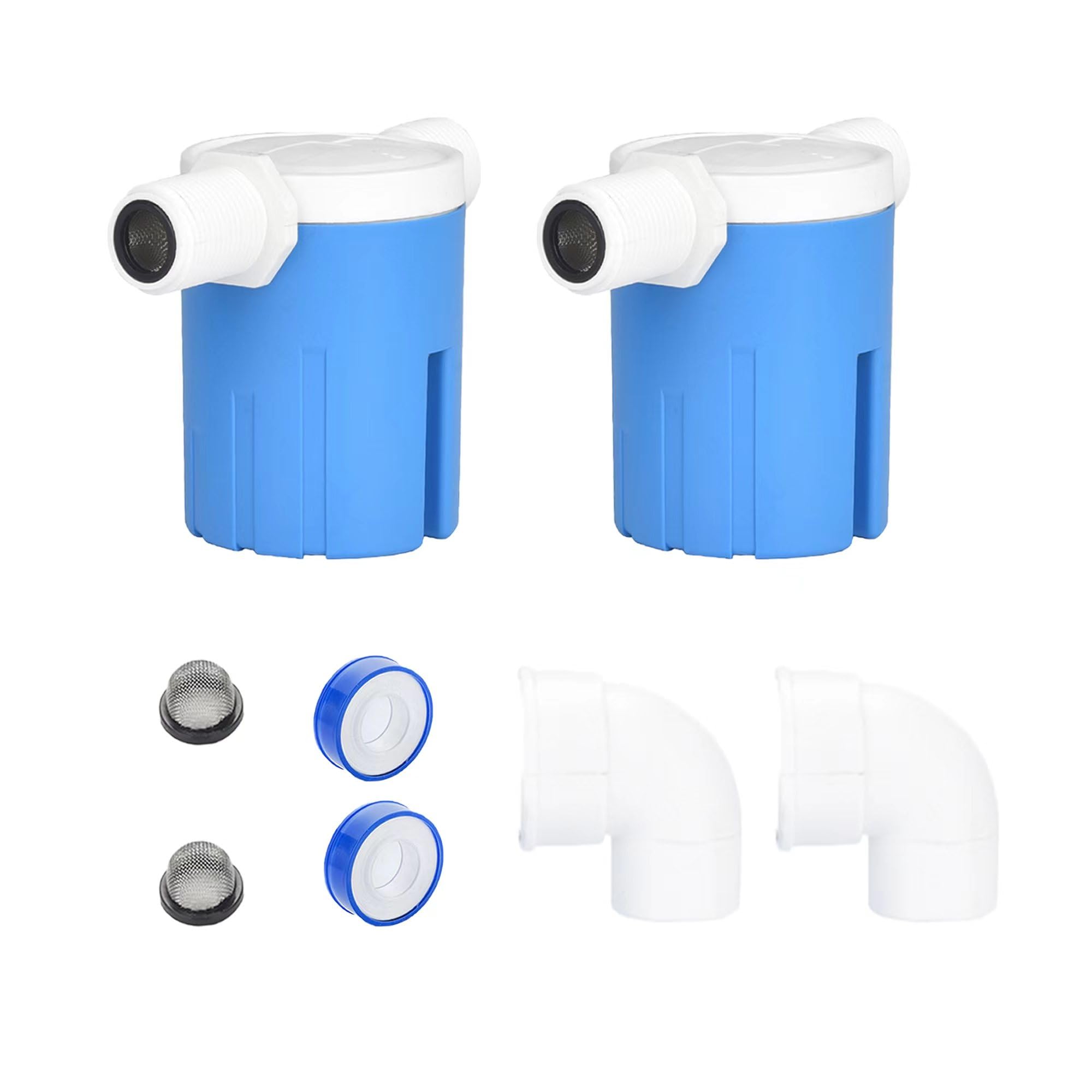 Photo 1 of Automatic Water Level Control Valve - Inside Type, Float Valve for Water Tank, Solar Energy, Auto Pot, Aquarium 2PCS (1/2'' Side Inner)