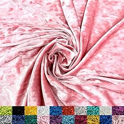 Ice Fabrics Stretch Crushed Velvet Fabric by The