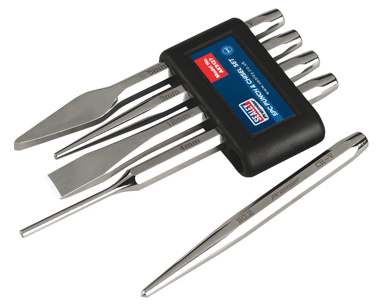 Sealey Premier 5pc Punch & Chisel Set 5pc - AK9127