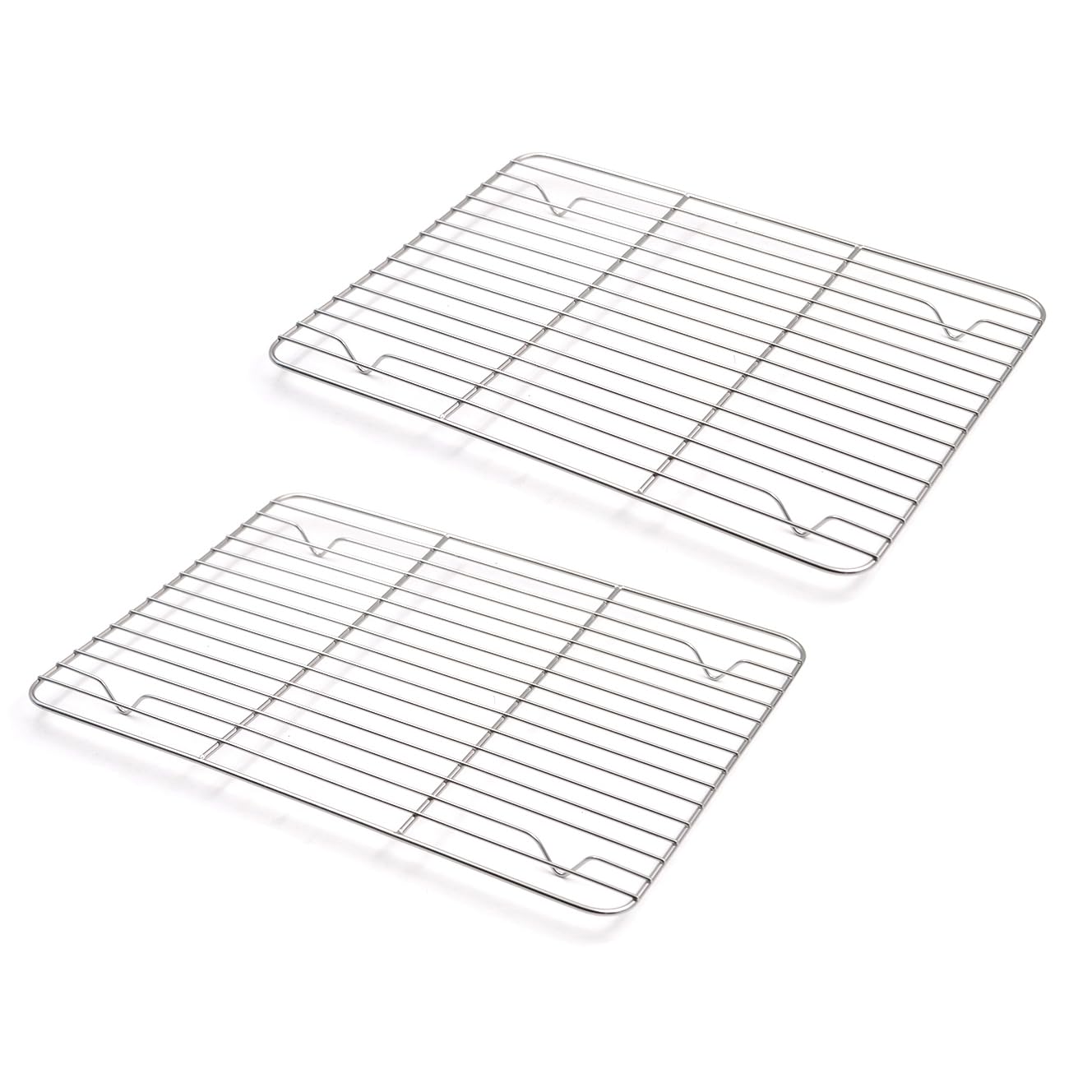 Aspire Cooling Rack 2 Pack, Stainless Steel Baking Racks for Cooking Baking Roasting Grilling-11.7" x 9.1" 2PACK