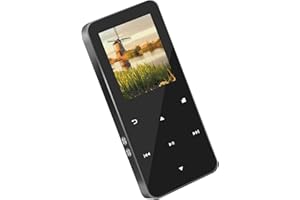 YUAKUOD 144GB MP3 Player - Music Player with Bluetooth 5.2 HiFi Sound Shuffle Single Loop FM Radio Built-in HD Speaker Voice Recorder Mini Design Ideal for Sport
