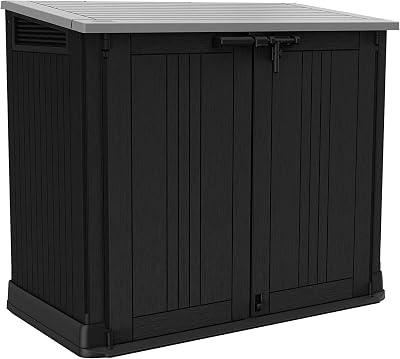 Keter Store it Out Nova Garden Storage Shed 32 x 71.5 x 113.5 cm Dark Grey