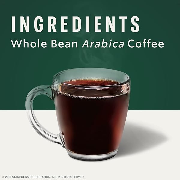 STARBUCKS WHOLE COFFEE BEANS, MEDIUM ROAST HOT OR ICED COFFEE, PIKE PLACE ROAST, 28 OZ ​