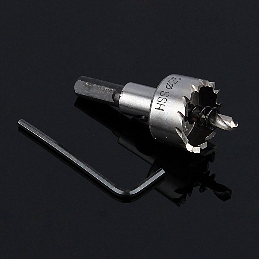 25mm Hole Saw Cutter Tool Drill Bit with wrench for Wood