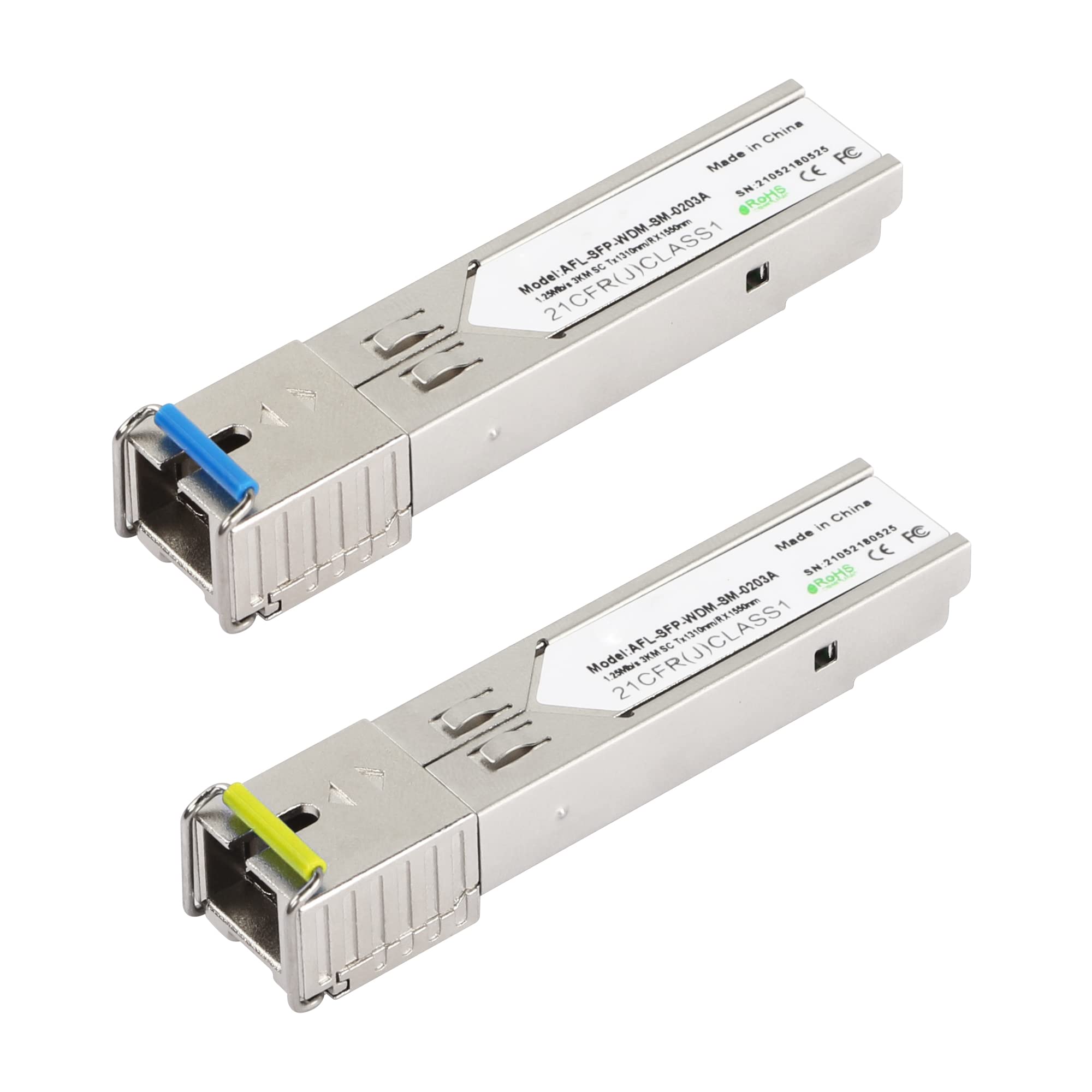 CERRXIAN 1.25G Single Mode BIDI SFP SC Module Fiber Transceiver,SFP-WDM-SM,3KM SC Tx1550nm/Rx1310nm-1 Pair