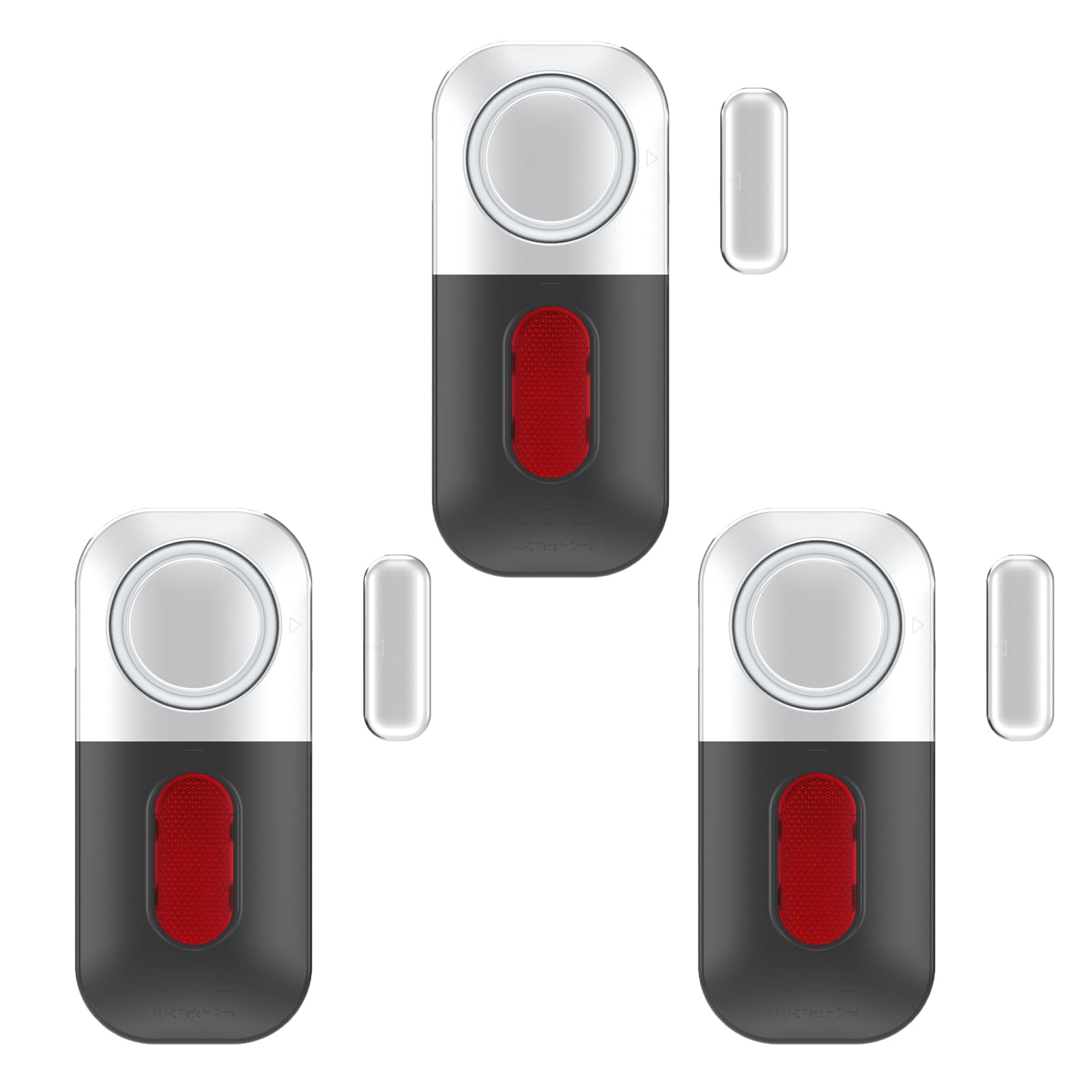 Lancoon 3 Pack Door Window Alarms Easy Installation for Home Security Personal Security Sensor Burglar Door Alarm Wireless Magnetic Entry Alert Chime for Sheds Bedroom Hotel Business 125dB Loud