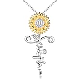 POPLYKE Cross Necklace for Women 925 Sterling Silver Faith Hope Jesus Necklace Religious Jewelry Christian Gifts for Women