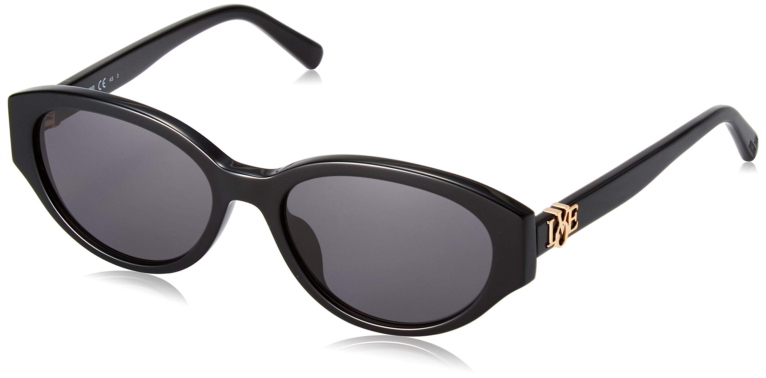 Love Moschino Women's MOL014/G/S Sunglasses, Black, 55.0