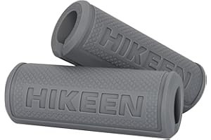 Hikeen Thick Bar Dumbbell Grips,Non Slip Hard Rubber Barbell Grips,Grips for Weight Lifting, Muscle Building-1.77", 2", 2.25" & 2.75" Outer Diameter
