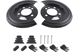 MOCW 924-212,4C3Z2210AA,4C3Z2209AA Rear Brake Backing Dust Shield Backing Plates, for 1999-2015 Ford Excursion F250 F350 F450