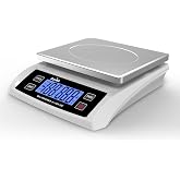 Acnhli Food Scale 66lb,Rechargeable Digital Kitchen Scale for Baking | Detachable Stainless Steel Panel &amp; Large LCD Display Food Scales with Tare Function,Power Adapter or Batteries