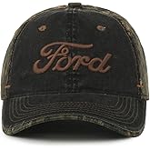 Ford Black Mossy Oak Country DNA Camo Baseball Hat – Cotton Blend Low Profile Cap, Adjustable Strap, One Size