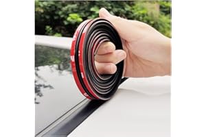 KIFIDAN 14MM x 23FT T-Shape Car Sunroof Seal Rubber Edge Trim,Cuttable Automotive Weather Stripping with Self Adhesive for Windshield,Universal Rubber Seal Strip for Car Truck SUV (14mm*23ft)