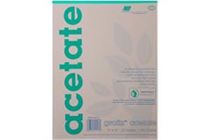 Grafix Clear Acetate Film - 9" x 12" .005"