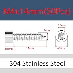MOOPW Speaker Self Tapping Screws - 304 Stainless