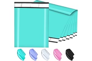 JollyTrip Poly Mailers 14.5x19, Large Poly Mailers 100 Pack, Shipping Mailers with Self Seal Adhesive, Waterproof and Tear-Proof Mailers Poly Bags for Small Business (Teal）