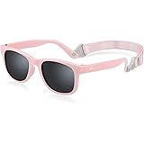 Nacuwa Baby Sunglasses - 100% UV Proof Sunglasses for Baby, Toddler, Kids - Ages 0-2 Years - Case and Pouch included