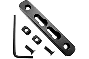 Gotical-2 Slot MLOK to K e y m o d Adapter-3” Long & 0.5” Wide Converts