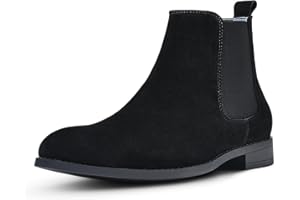CGRRBW Men's Chelsea Boots Suede Leather Casual Boots for Men