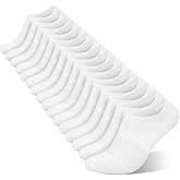 wernies No Show Socks Womens 8 Pairs, Ankle Non Slip Low Short Invisible Thin Liner Socks