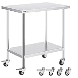 VEVOR Stainless Steel Table 24 x 36 x 38 Inch, with