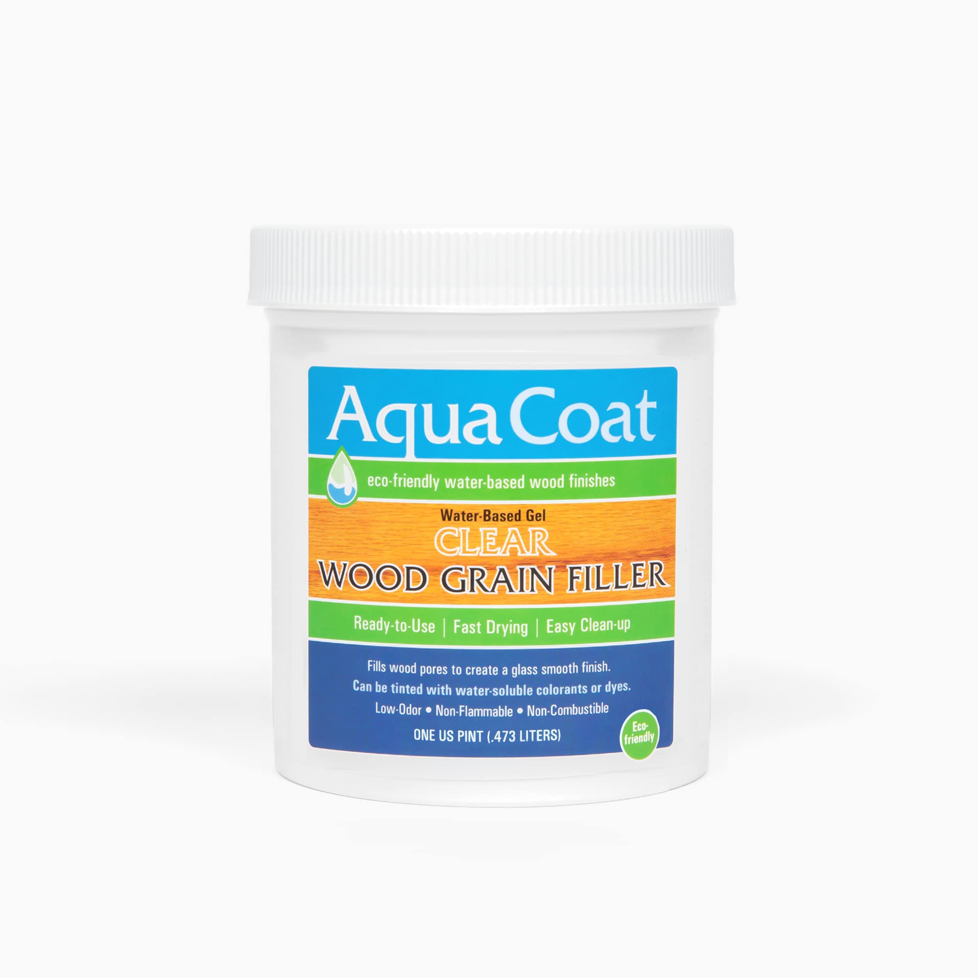 Aqua Coat Water Based Wood Grain Filler Gel, Fast Drying, Low Odor