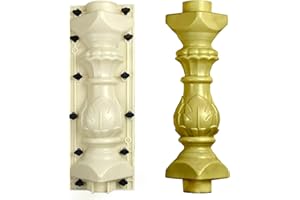 EAIVENY Prefabricated ABS Balcony Mold,Concrete Balustrade Mold Concrete Formwork for Outdoor Construction, DIY Home Improvement, Easy Installation and Reusable Design (Style 1)