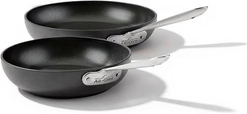 All-Clad HA1® Nonstick, 2-Piece Fry Pan Set, Induction Ready | 8" and 10" frying pans set, Long-lasting non-stick, Scratch-Resistant Exterior, Dishwasher safe, Oven Safe up to 500°F