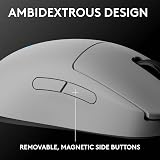 Logitech G PRO 2 Lightspeed Wireless Gaming Mouse 44K DPI USB-C White view 3