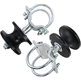 Sliding gate Rollers,Cantilever Gate Rollers,Nylon Gate Rollers for 4" Round Post,2-3/8" or 2-1/2" Chain Link Fence Gate Frames -Pack of 2