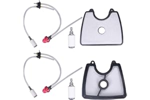 Mikatesi 581798001 Fuel Line Assembly + 581798001 Air Filter Kit with Fuel Filter Fit for Husq 125b Fuel Line Kit 125B 125BX 125BVX Husqvarna Handheld Leaf Blower