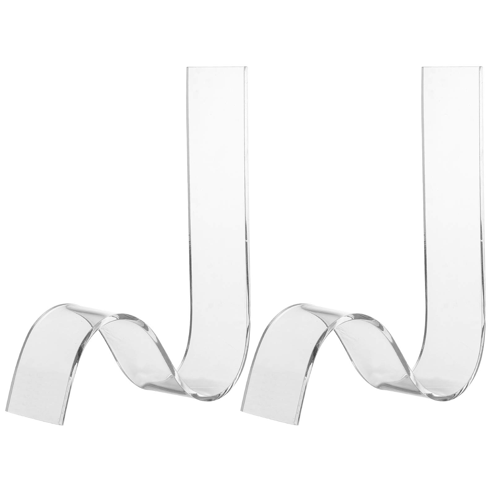 2 Pcs Acrylic Display Racks High Heels Display Stand Mall Display Holder- Shop Equipment