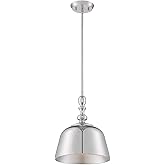 Savoy House 7-3751-1-109 Berg Polished Nickel 1 Light Pendant (12" W x 14" H)