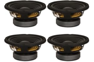 Goldwood Sound, Inc. Stage Subwoofer, Black, OEM 6.5" Woofers 180 Watts Each 8ohm Replacement Speakers (GW-206/8-4)
