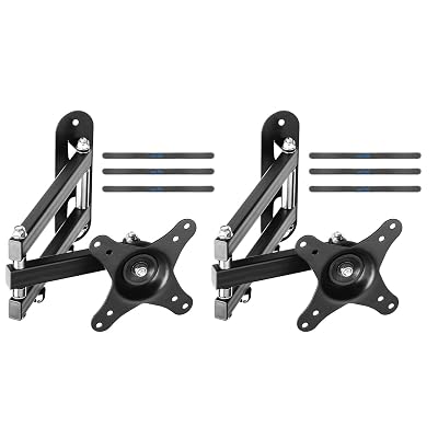 Suptek TV Wall Mount Swivel Tilt Rotation Full Motion Adjustable Articulating for Most 15-32 inch LED, LCD Monitor Wall Mount VESA 75,100, 2 Packs (MA2720-2)
