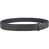 MACBORO Tsa Approved Non Metal Nickel Free Hypoallergenic Belt Mechanic Buckleless No Scratch Leather Belt 1.38“