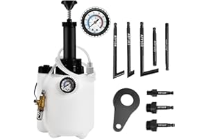 C Q CHANG QI C Q CAHNG QI Transmission Fluid Pump(3L), Oil Filling Filler System Fluid Transfer Pump Tool with 8 Aluminum Alloy AdaptersTransmission Fluid Extractor